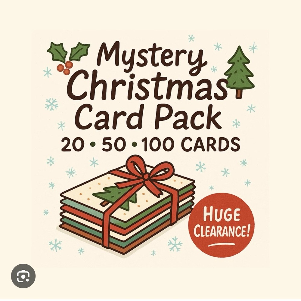 Hallmark Mystery Christmas Card Pack - 20 Cards with Envelopes - New